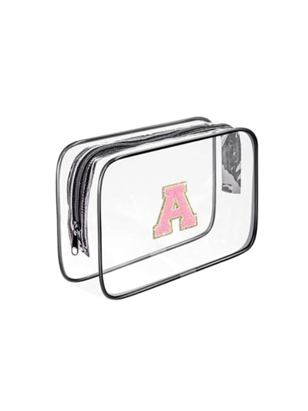 Clear TSA Approved Toiletry Bag Travel Makeup Cosmetic Organizer Zip Pouch PVC